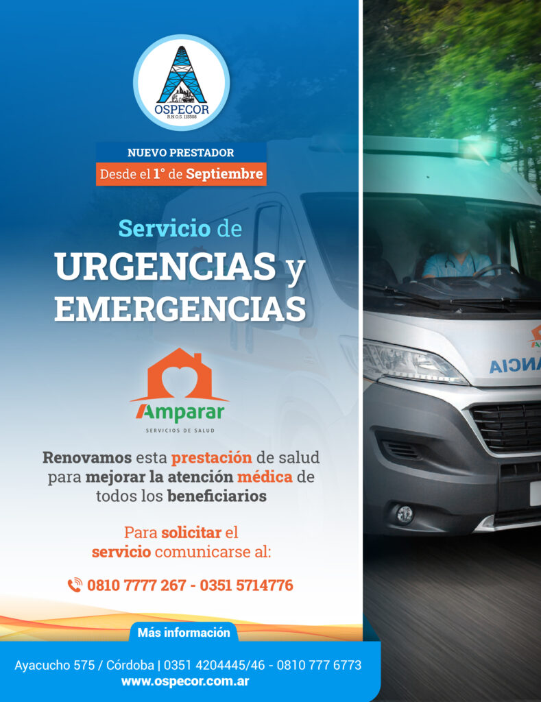 AMPARAR, nuevo prestador para el Servicio de Urgencias y Emergencias ...